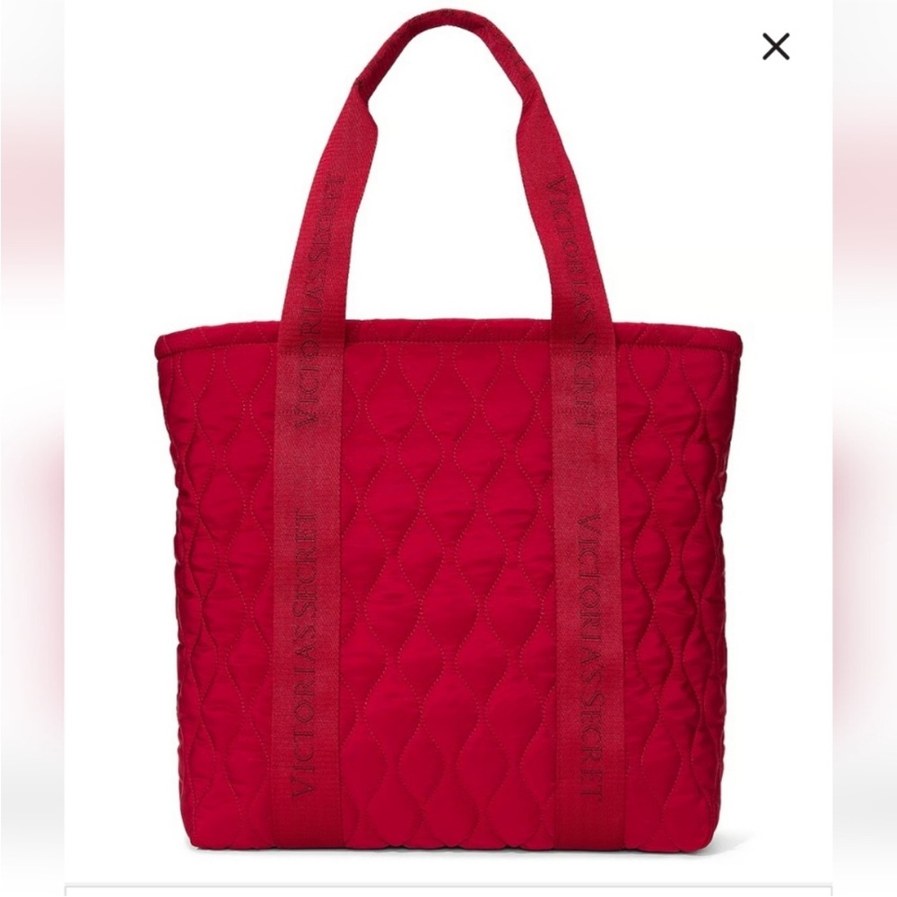 Victoria's Secret Red Velvet Quilted Tote bag SOLD OUT